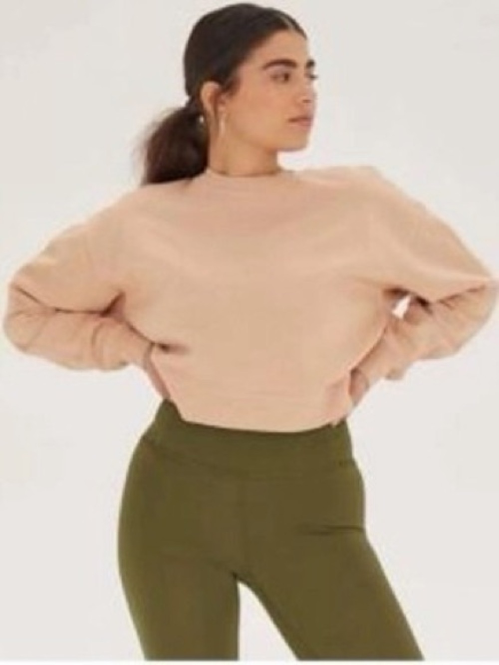 Girlfriend Collective Cropped Crewneck Sweatshirt (126)